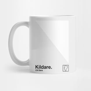 County Kildare / Original Retro Style Minimalist Poster Design Mug